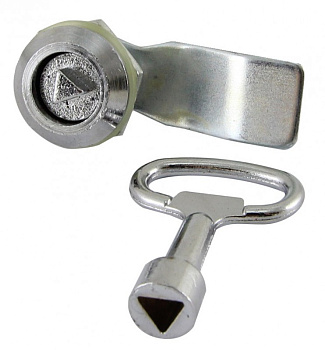 Замок для ящика трехгранный ключ 20/20/5 