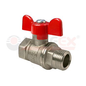 Кран шаровый для воды Valfex 1* В/Н бабочка 