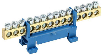 Шина  нулевая 14 групп. до 16мм2 на Дин-рейку