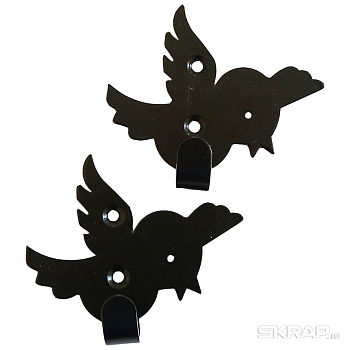 Набор крючков "Птички" 2шт d008313