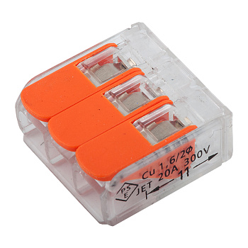 Клемма универсальная GTER4-03*0,08-4/2,5мм2/прозрачная