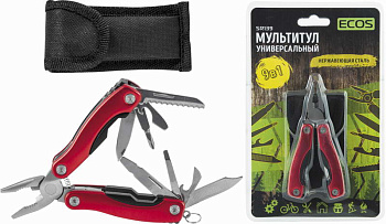 Мультитул ECOS SR139 красный/d325139