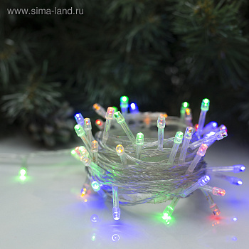 Гирлянда нить светлая 5м LED 50 220V 8 режимов мульти 3556755