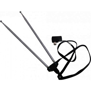 ТВ антенна комнатная телескопическая, 4 секции, с адаптером «Усы» (модель RX-107-4) REXANT