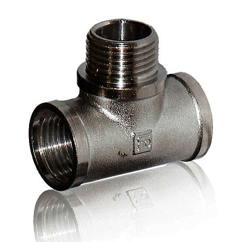 Тройник  1/2" В-Н-В никель /132