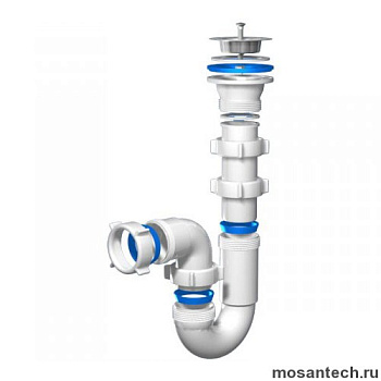 Сифон "АНИ" 1 1/2*40 прямоточный/D0100