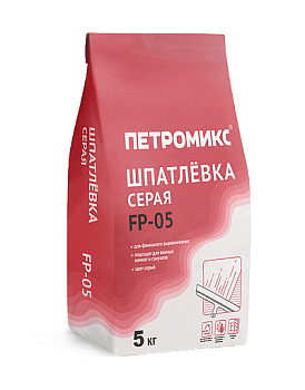 Шпаклевка Петромикс FP-04 (ШТ) цементно-известковая Белая 5кг