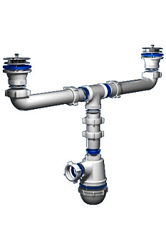 Сифон  Ани-Грот двойной 1 1/2"-40/A 3000