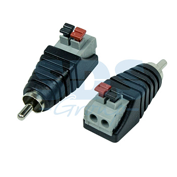 Разъем штекер RCA с быстрозажимной колодкой (блистер) REXANT/14-0413-2