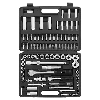 Набор инструментов, 1/2, 1/4, 94 предмета Сибртех/13508