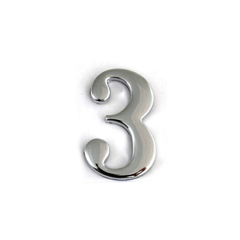 Цифра "3" Хром