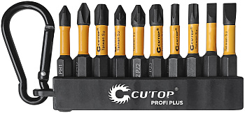 Набор торсионных бит CUTOP Profi Plus (PH,PZ,Torx,SL) 10шт / 83-870