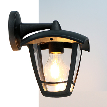 Светильник уличный ПУШКИНСКИЙ 60Вт Е27 вниз черный/General