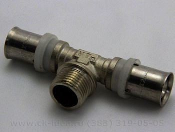 VALTEC Тройник пресс  16*1/2" НАР.Р/233 