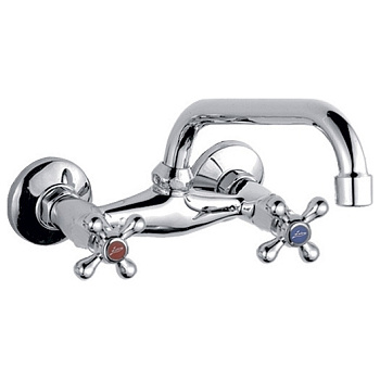 Смеситель LEDEME для  кухни,  настенный, цинк, керамическая кран-букса  (L200)/4708