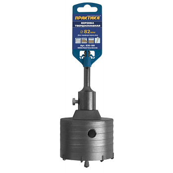 Коронка твердосплавная ПРАКТИКА SDS- Plus ударная 82 мм/035-189*