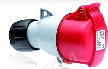 Розетка 5-и штыревая 32А 3P+E+N IP44 кабельная/ABB/432-C6