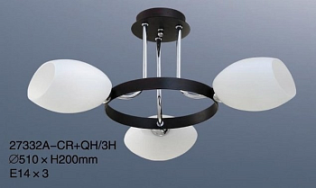 Люстра 27332A-CR+QH/3H WT
