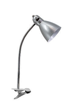 Светильник настольный на прищепке серебро 60Вт МТ2020