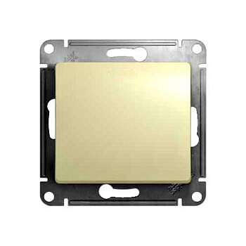 Переключатель одноклавишный GLOSSA бежевый сх.6  GSL000261