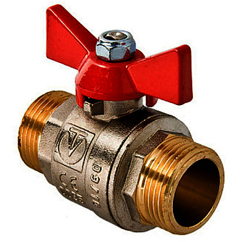 BASЕ Кран шаровый  Н-Н 1/2  ручка бабочка /219