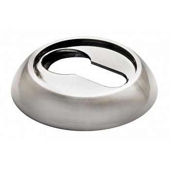 Накладка на ключевой цилиндр MORELLI MH-KH SN/BN круг Цвет - Белый никель/черный никель