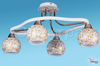 Светильник потолочный 10842-6.3-04E E14 60W белый/золото