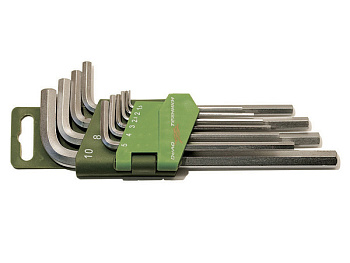 Набор шестигранных коротких ключей 9 шт ДТ(1.5-10мм)/561090