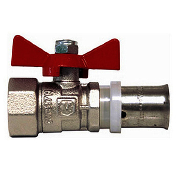 VALTEC Кран шаровый  под пресс ВН.Р. 16*1/2" ручка бабочка /242