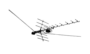 Антенна уличная Дельта Н1381А.01F 12V (активная, МВ-ДМВ, с б/п, 20-32 дБ, пакет)