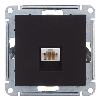 Механизм розетки ATLASDESIGN RJ45 механизм карбон  