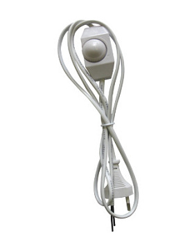 Шнур для бра с диммером белый /1,5м