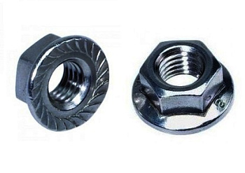 Гайка с фланцем  М8 DIN 6923