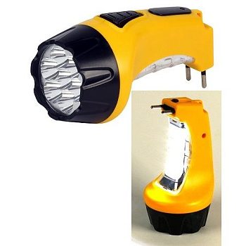 Фонарь аккумуляторный ручной Navigator/Smartbuy  4Вт, 2 режима, вилка