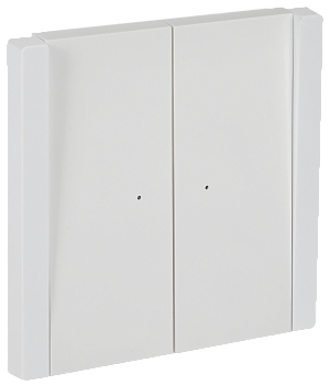 Выключатель 2-клавишный FORTE&PIANO с индикацией 10А FP206 белый IEK