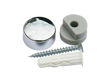 Комплект крепления для зеркала D18 хром(4 шт)