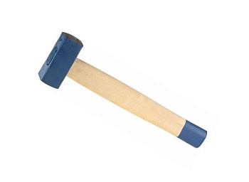 Кувалда, 6000 г, кованая головка, деревянная рукоятка "Труд"/38-5-076