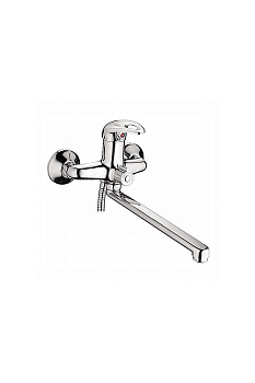 Смеситель LEDEME для ванны с длинным изливом, цинк, керамический картридж d=35/L2229-B