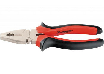 Плоскогубцы Nickel, 160 мм, никелированные, двухкомпонентные рукоятки Matrix/16902