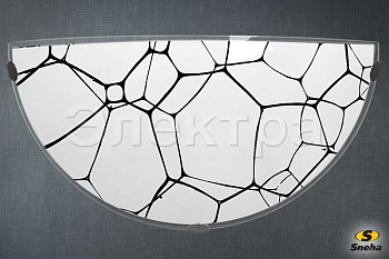 Cветильник НББ 03-60-001 Молекула (300/2) Е27 60W белый/узор