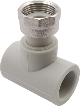 FV-PLAST Тройник с накид.гайкой  25 х 3/4 х25