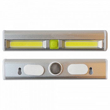 Фонарь подсветка из анодированного алюминия пушлайт, COB 7 Вт, 3xAAA