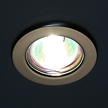 Светильник точечный MR16 сатин хром/FT9210