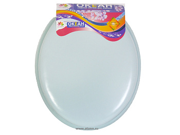 Сиденье для унитаза мягкое "Океан " белый