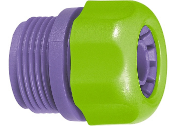 Соединитель пластмассовый Palisad , для шланга 1/2, с внешней резьбой 3/4/66145