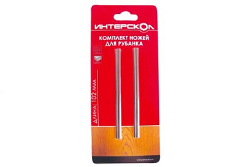 Комплект ножей для рубанка TCT 102х6х1,2 ИНТЕРСКОЛ