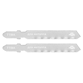 Полотна для эл. лобзика MOS, T118A, по металлу, HSS, 75 мм, шаг 1,1мм,  2 шт.