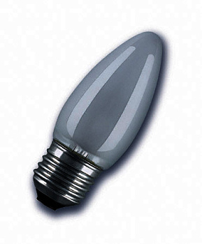 Лампа накаливания свеча Е27 60Вт/мат/ДС