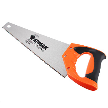 ЕРМАК Ножовка по дереву, двусторонняя заточка, 350мм, закаленный зуб/663-005
