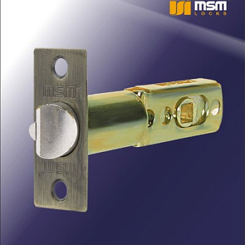 Дверная защелка MSM L60/70-R SN матовый никель/медь